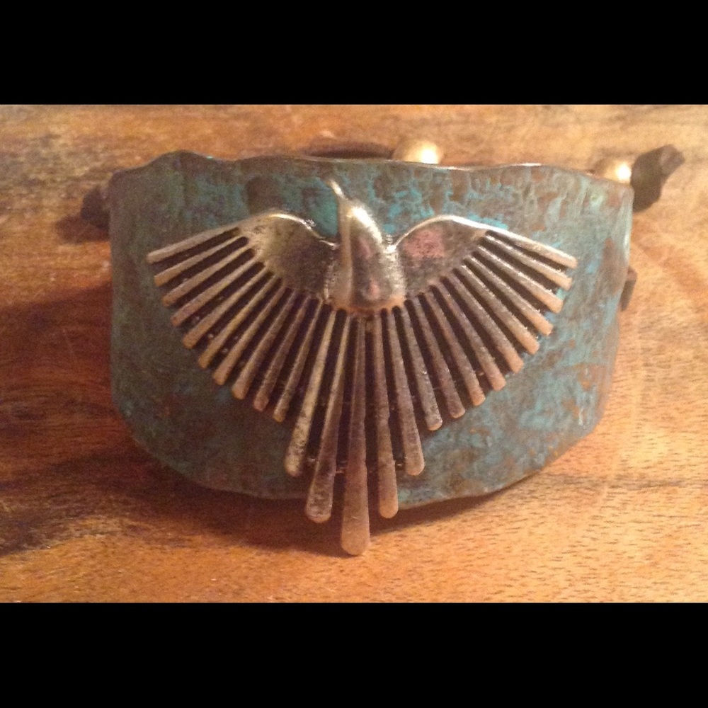 Handmade pâtenade wrist cuff